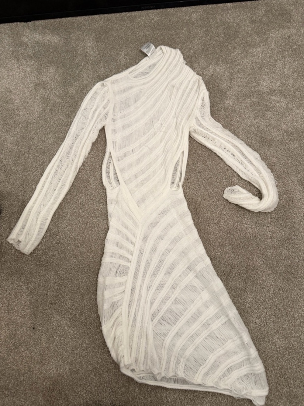 PEPPERMAYO White Women's Lightweight Knit Sweater dress